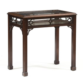 Chippendale Style Mahogany Vitrine Table