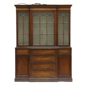 Georgian Style Mahogany Breakfront