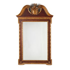 George II Style Parcel Giltwood Wall Mirror