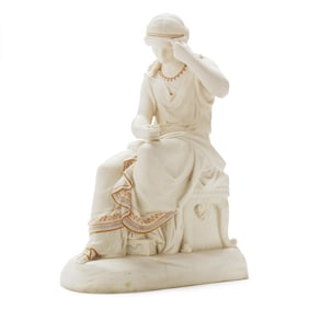Copeland Parian Figure of a Classical Maiden, After William Calder Marshall (British, 1813-1894)