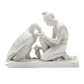 Parian Sculpture of Ganymede and The Eagle