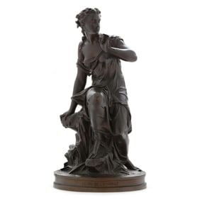 Pierre Eugène Emile Hebert (French, 1828-1893), Le Fil de la Vierge