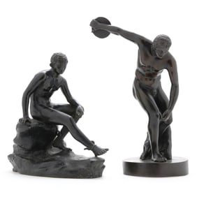 Two Grand Tour Bronze Models after the Antique
