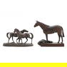 Two Bronze Castings of Equestrian Theme