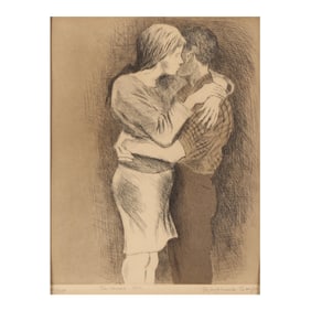 Raphael Soyer (American, 1899-1987), Embrace
