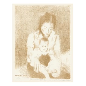 Raphael Soyer (American, 1899-1987), Mother and Child