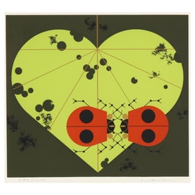 Charley Harper (American, 1922-2007), Ladybug Lovers