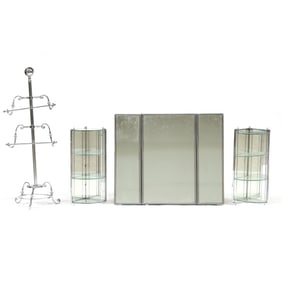 Vintage Chrome Powder Room Ensemble