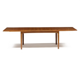 Danish Modern Teak Dining Table with Two Leaves