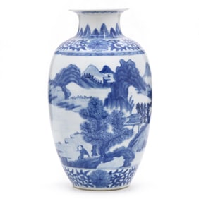 A Chinese Blue and White Vase