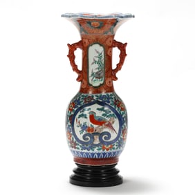 A Japanese Imari Porcelain Floor Vase