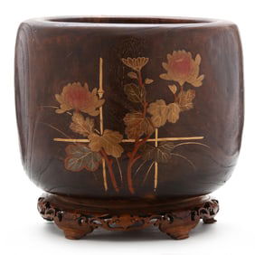 A Japanese Kiri Wood Hibachi