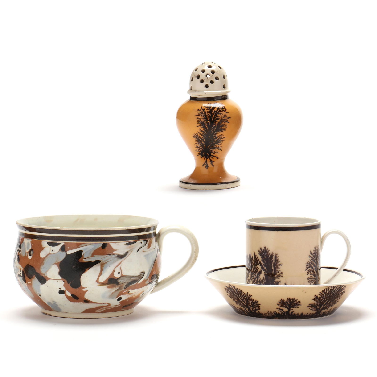 Three Mocha Ware Items (1 of 9)