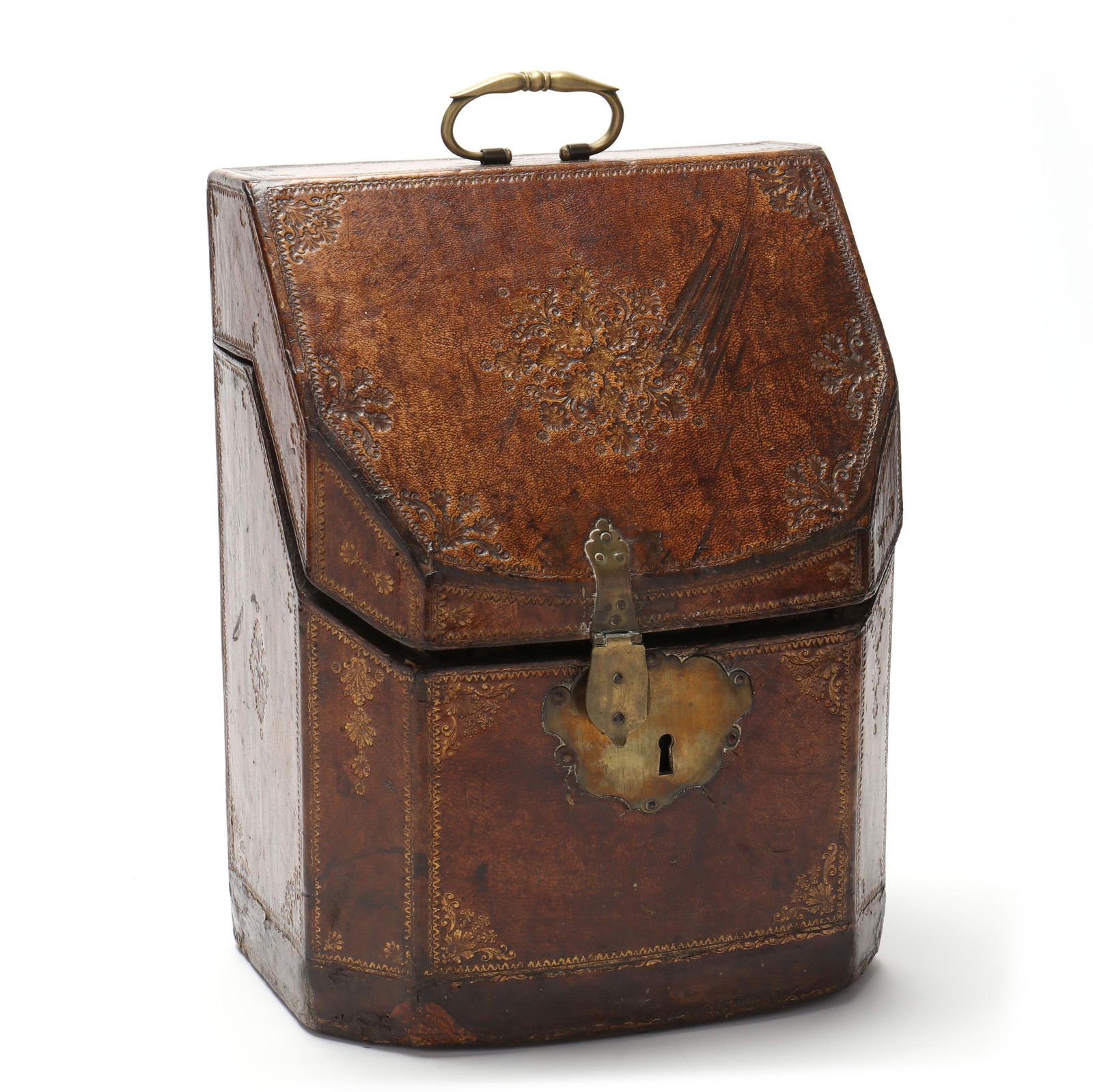 A Louis XVI Tooled Leather Knife Box (1 of 9)