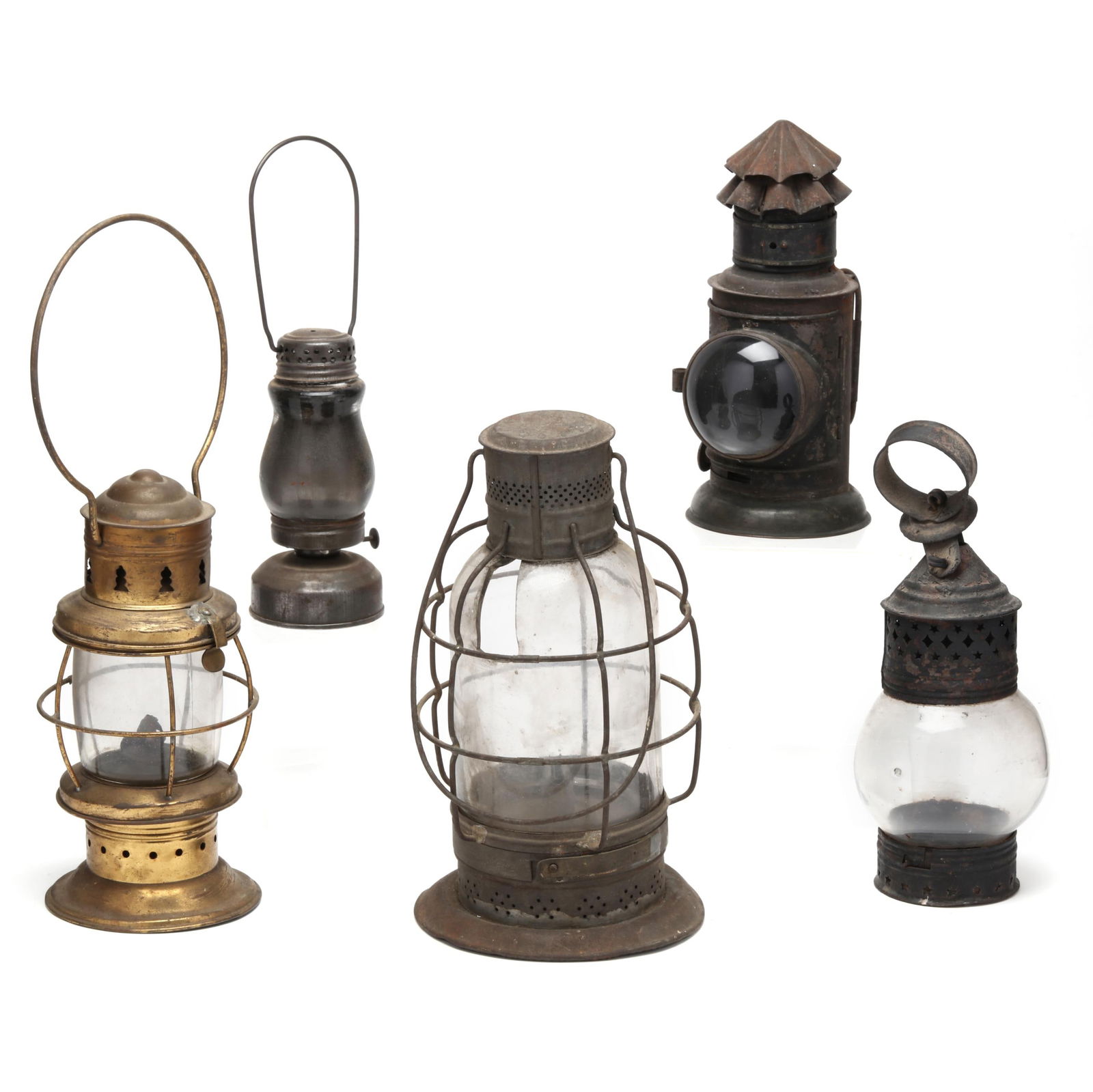 Collection of Five Antique American Lanterns (1 of 7)