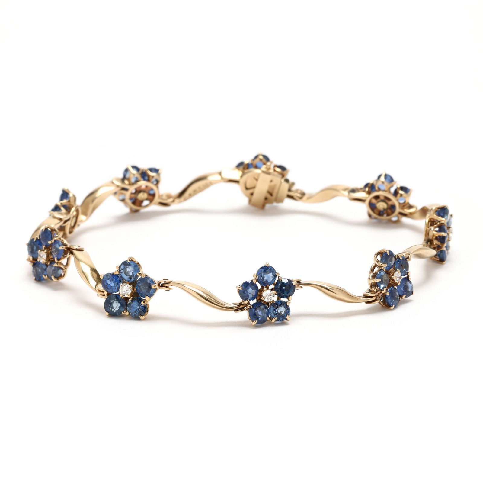 Gold, Sapphire, and Diamond Folie des Prés Bracelet, Van Cleef & Arpels