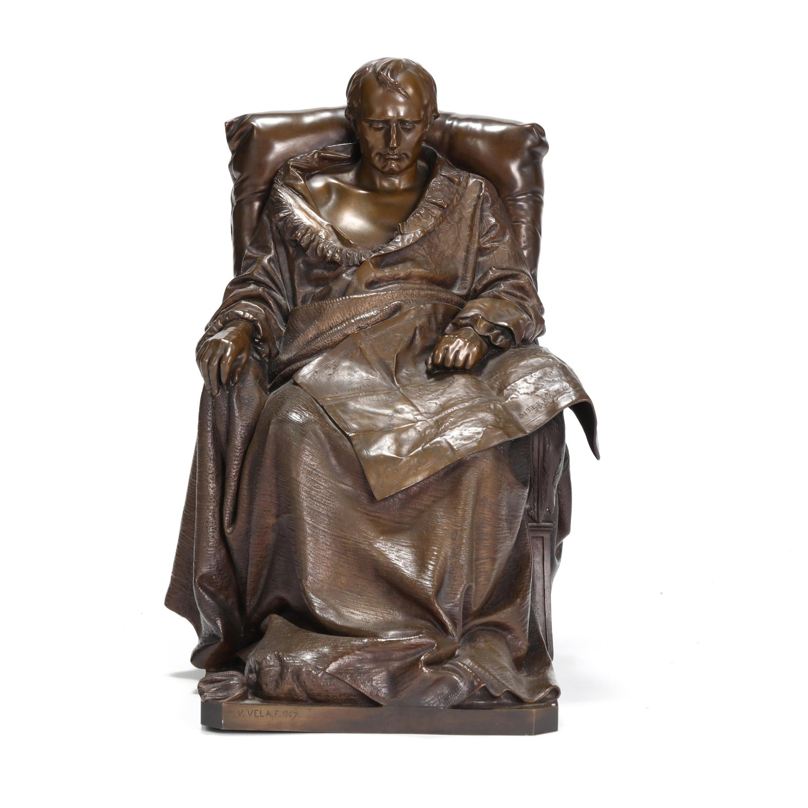 After Vincenzo Vela (Italian, 1820-1891),  The Last Days Of Napoleon (1 of 14)