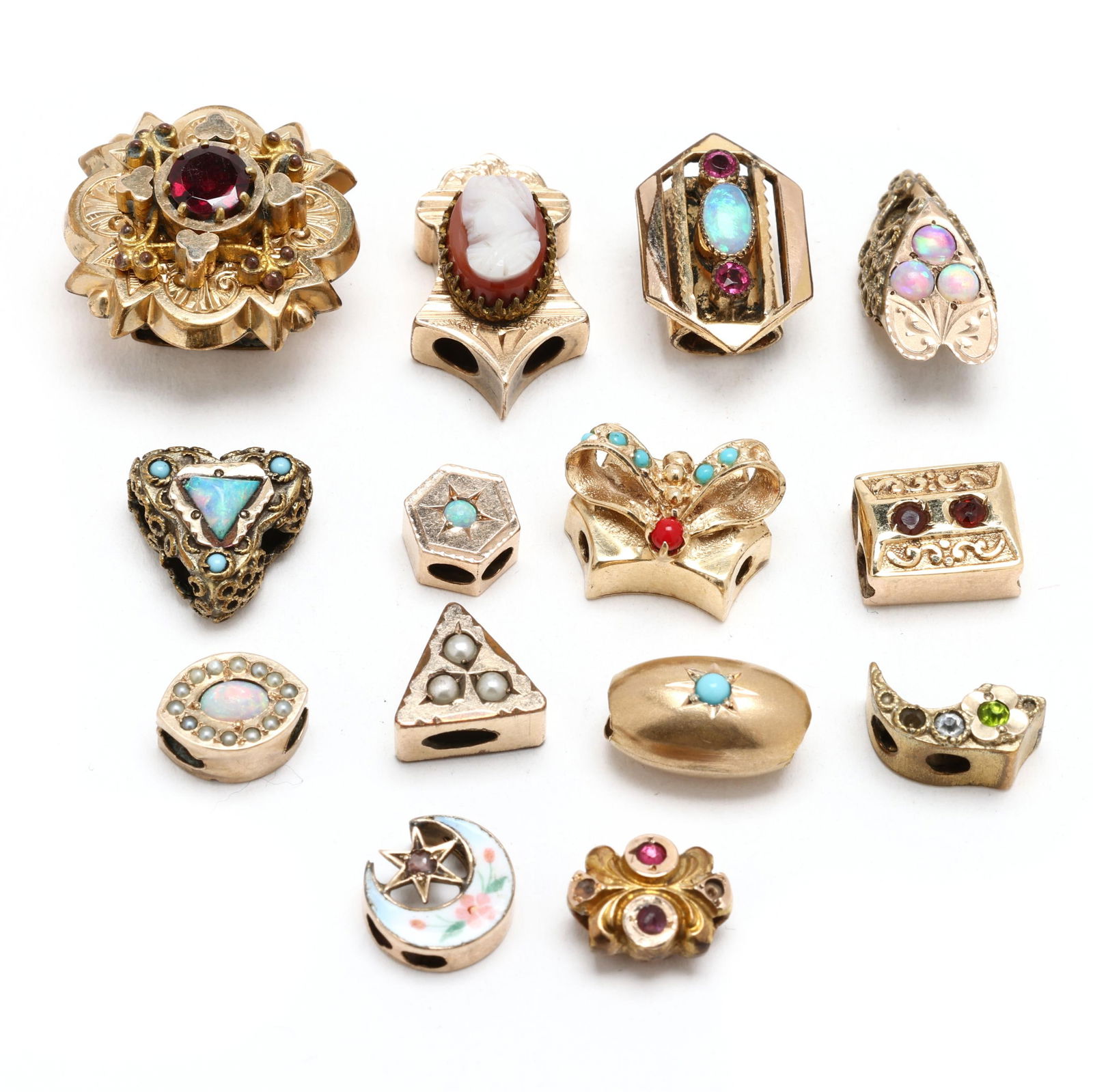 Group of Gold Slide Charms (1 of 3)