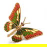 Gold and Gem-Set Plique á Jour Articulated Butterfly Brooch, Spain