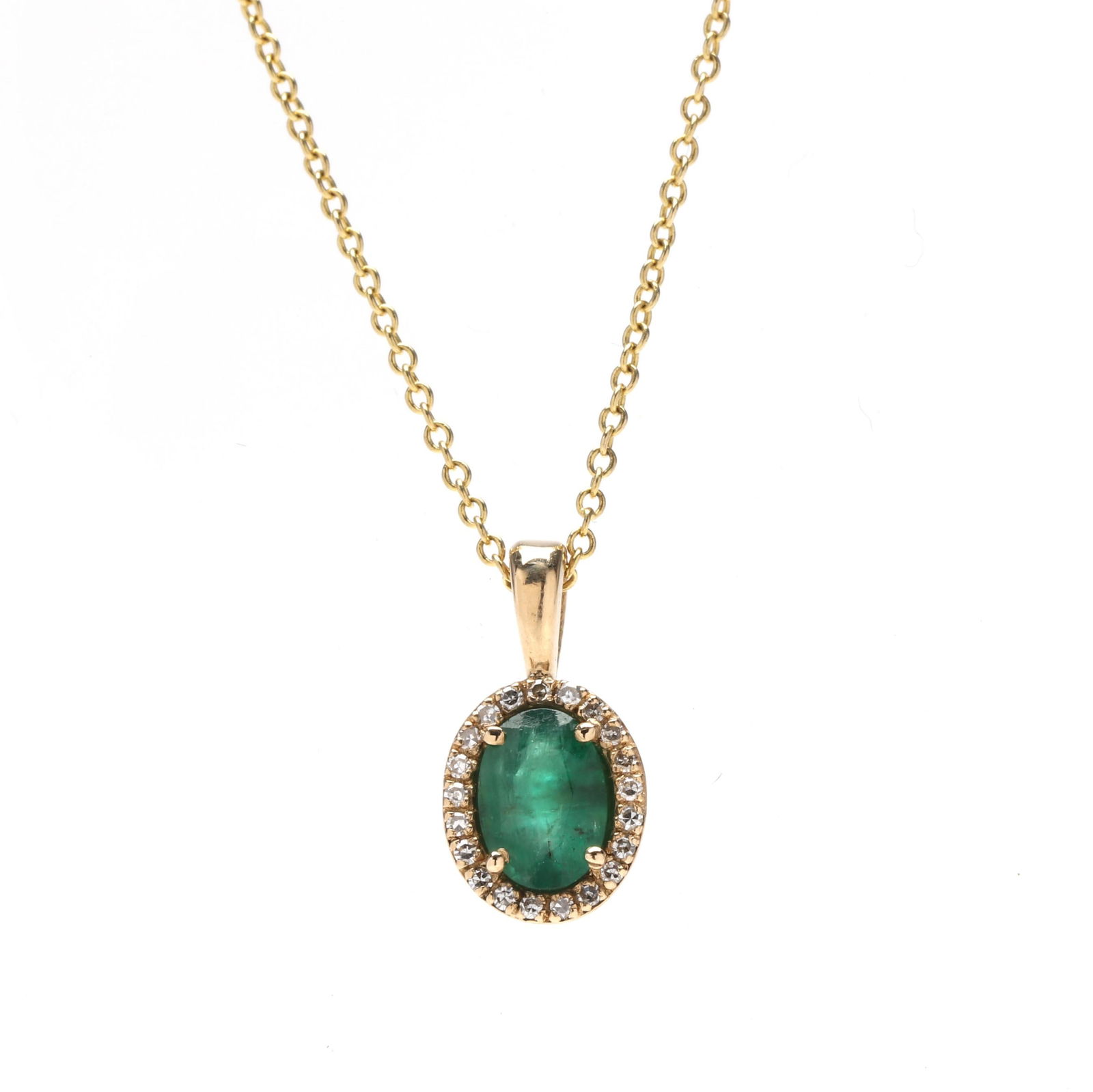Gold, Emerald, and Diamond Necklace, Effy (1 of 6)