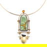 Gold, Silver, Enamel, and Gem-Set Necklace / Brooch, Carolyn Morris Bach