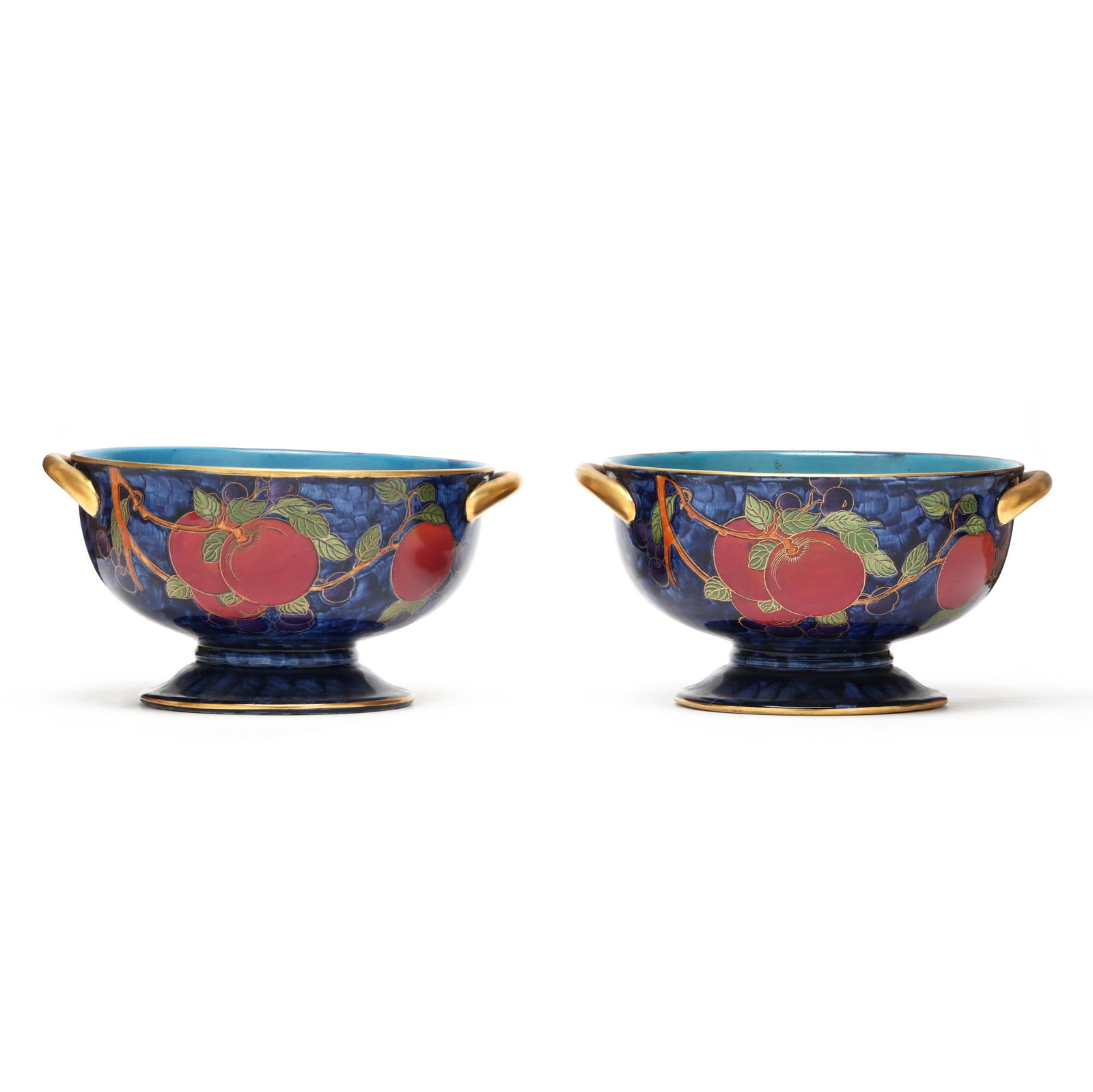 Pair of Maling "Cetem Ware" Porcelain Fruit Bowls (1 of 5)