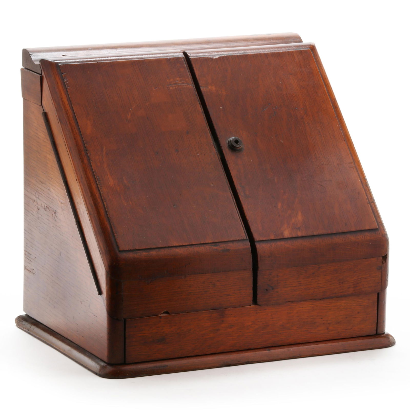 Antique English Oak Stationary Box (1 of 5)