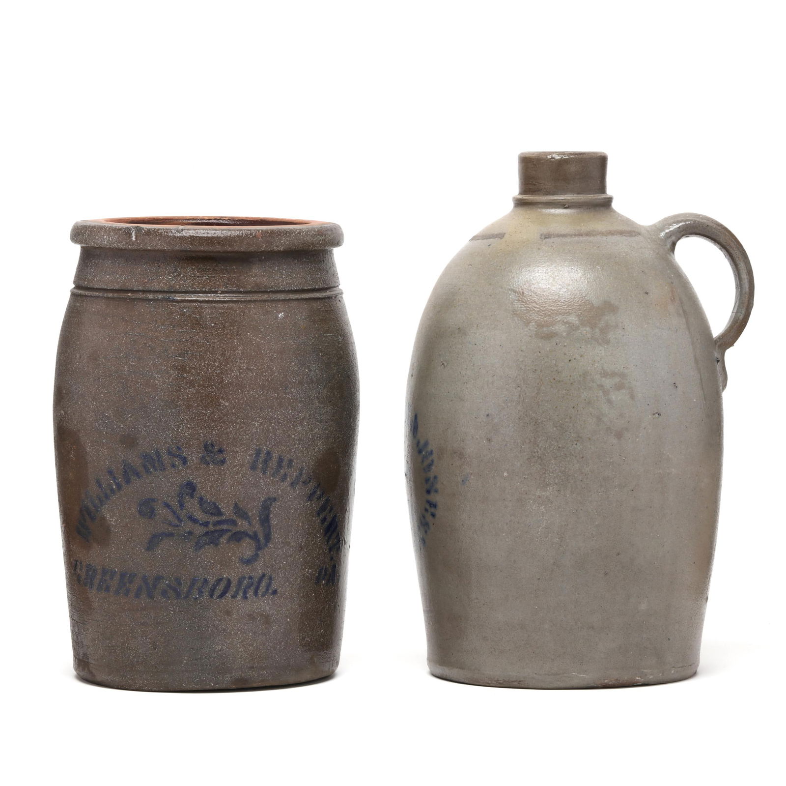 Two Antique PA Salt Glazed Stoneware Pots (1 of 9)