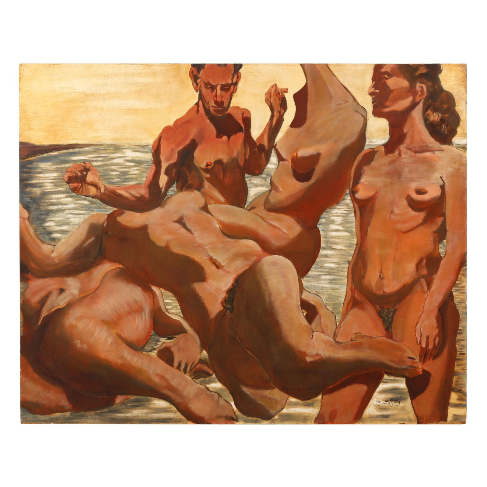 A Contemporary Figurative Painting,  Ulysses and the Sirens (1 of 5)