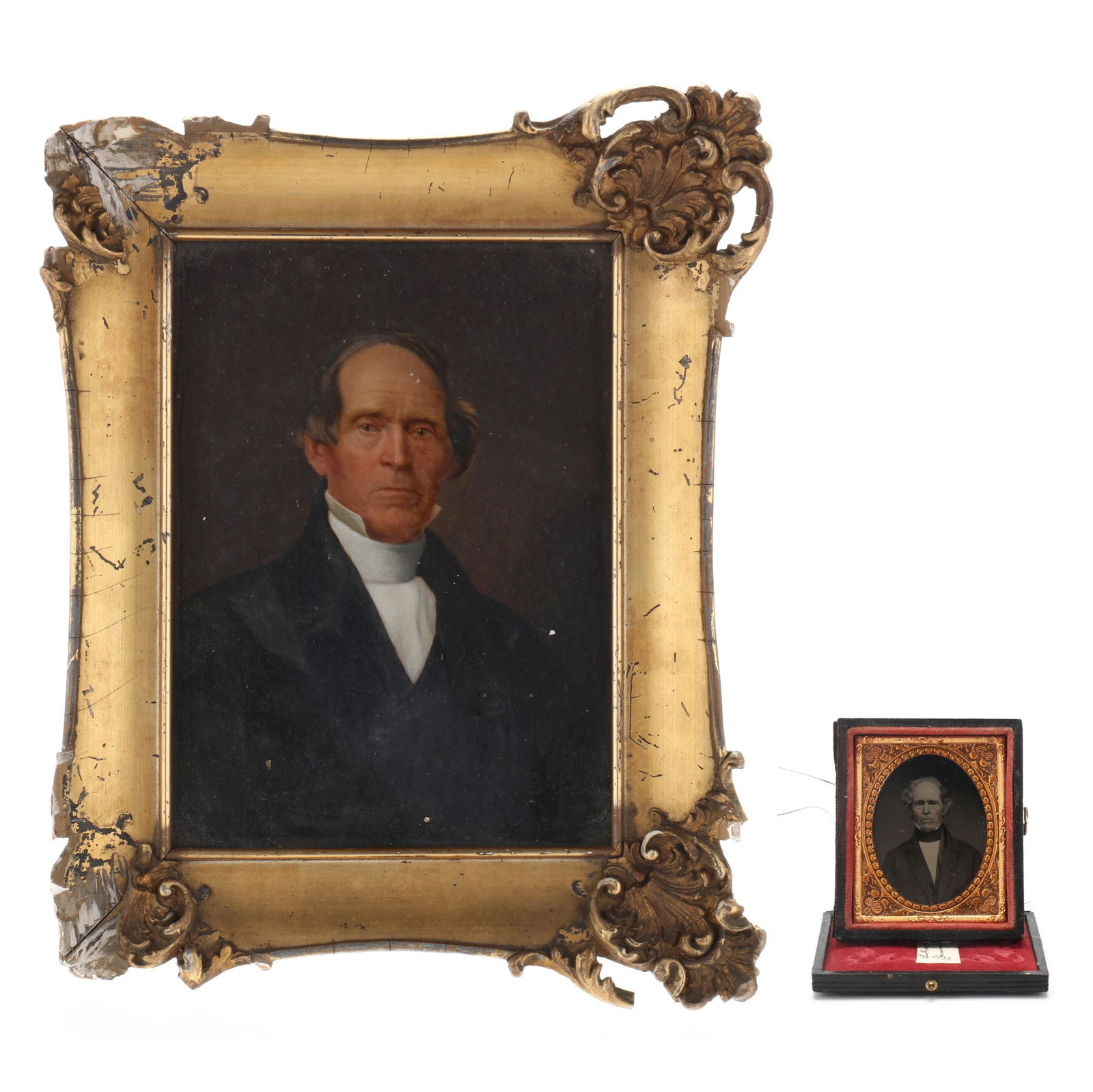 American School (Mid 19th Century), Two Portraits of Luther Halsey (1 of 5)