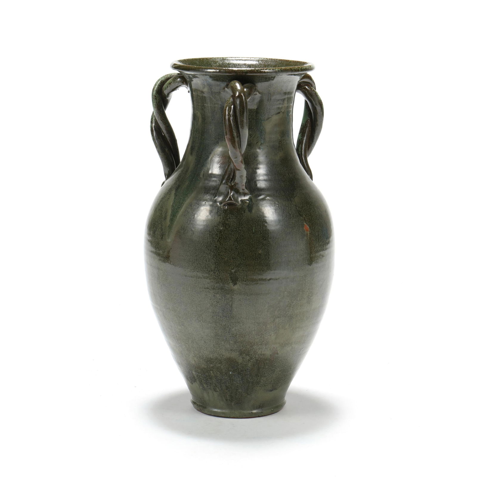 A.R. Cole Pottery (Sanford, NC), Twist Handle Floor Vase (1 of 8)