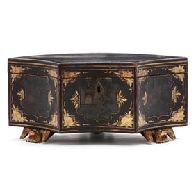 Antique Chinese Export Tea Caddy