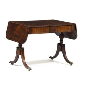 English Regency Inlaid Rosewood Sofa Table