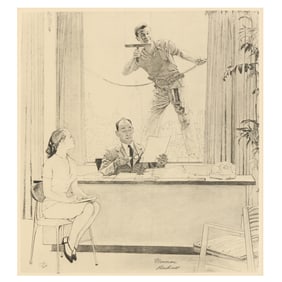 Norman Rockwell (American, 1894-1978), Window Washer