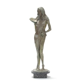 Raj S. Paul (American), Serenity Bronze Fountain Statue