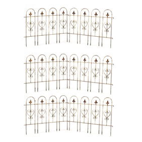 Six Sections of Iron Garden Fencing