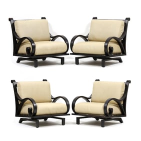 Cast Classics, Set of Four Oversized Outdoor Rocking Lounge Chairs