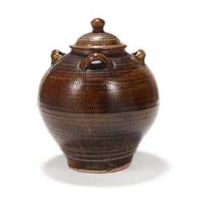 Daniel Johnston (Seagrove, NC), Large Lidded Pottery Urn