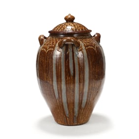 Daniel Johnston (Seagrove, NC), Monumental Lidded Floor Jar