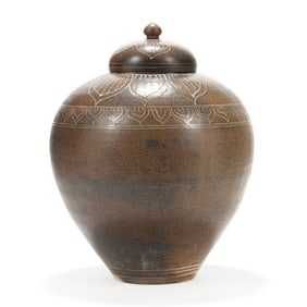 Daniel Johnston (Seagrove, NC), Large Covered Floor Urn