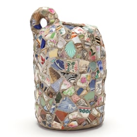 A Memory Jug Attributed to Arabella Walker, GA, Bellevue Plantation.