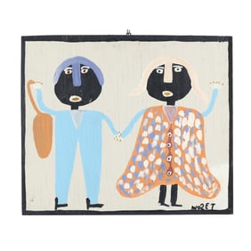 Mose Tolliver (American, 1925-2006), Portrait of a Couple