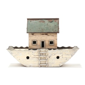 A Vintage Folk Art Model of Noah's Ark