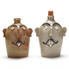 Sid Luck (Seagrove, NC), Two Face Jugs
