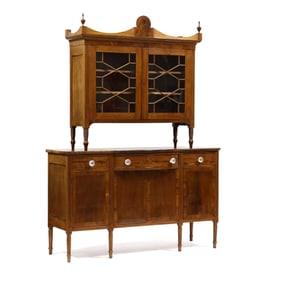 Southern Late Federal Mahogany Sideboard and Cabinet