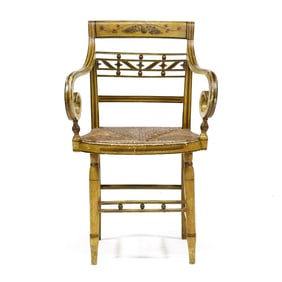 New England Paint Decorated Fancy Chair