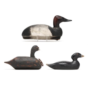 Three Vintage Decorative Duck Decoys