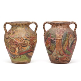 Attributed Kennedy Pottery (Wilkes County, NC), A Pair of Vases