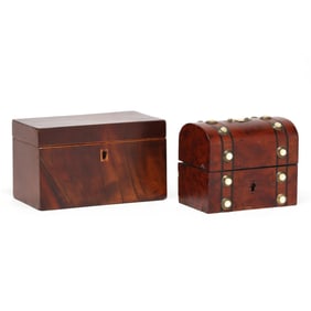 Two English 19th Century Inlaid Boxes