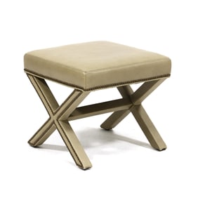 Lilian August, Cassie Leather Ottoman